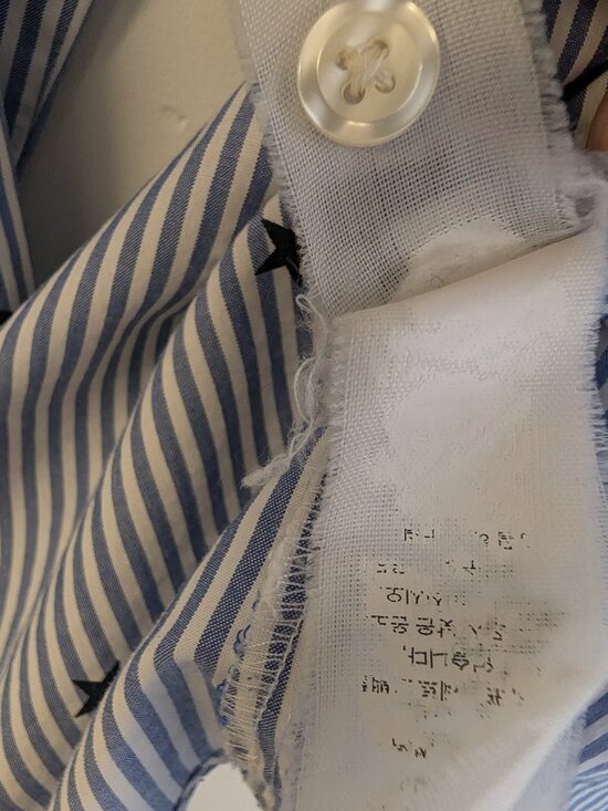 Kate Spade Broome Street Trinkle Star Stripe Button Down blouse Size XS - Picture 13 of 14